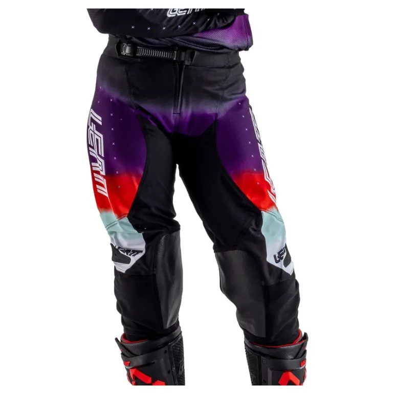 Spodnie cross damskie LEATT MOTO 4.5 LADY SUNBURN fioletowy czerwony czarny biały