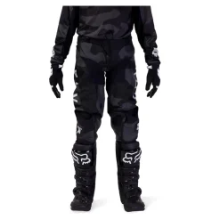 Spodnie cross dziecięce FOX JUNIOR 180 BNKR BLACK CAMO czarny szary