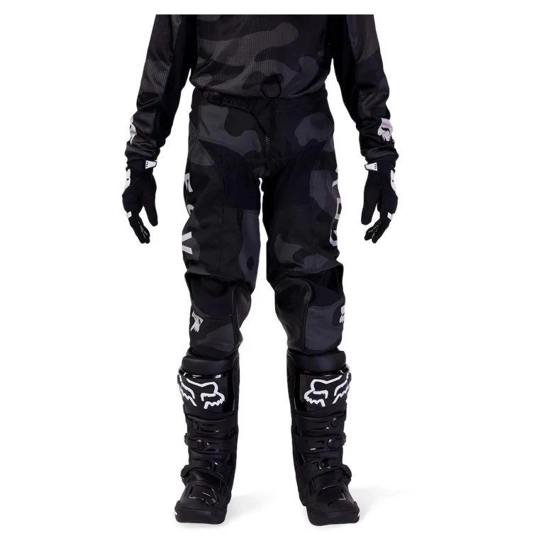 Spodnie cross dziecięce FOX JUNIOR 180 BNKR BLACK CAMO czarny szary