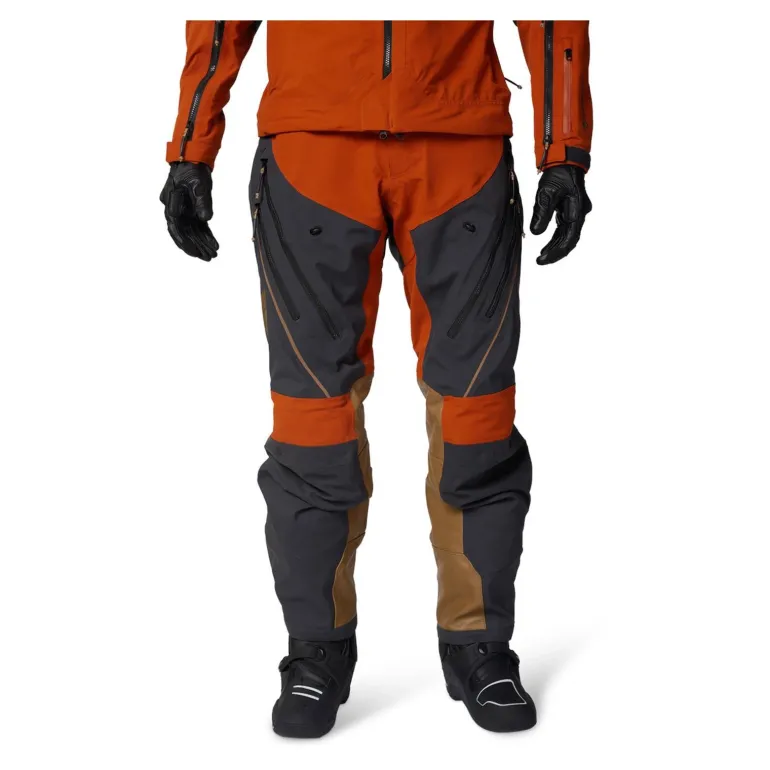 Spodnie cross FOX DEFEND GORE-TEX ADV BURNT szary pomarańczowy