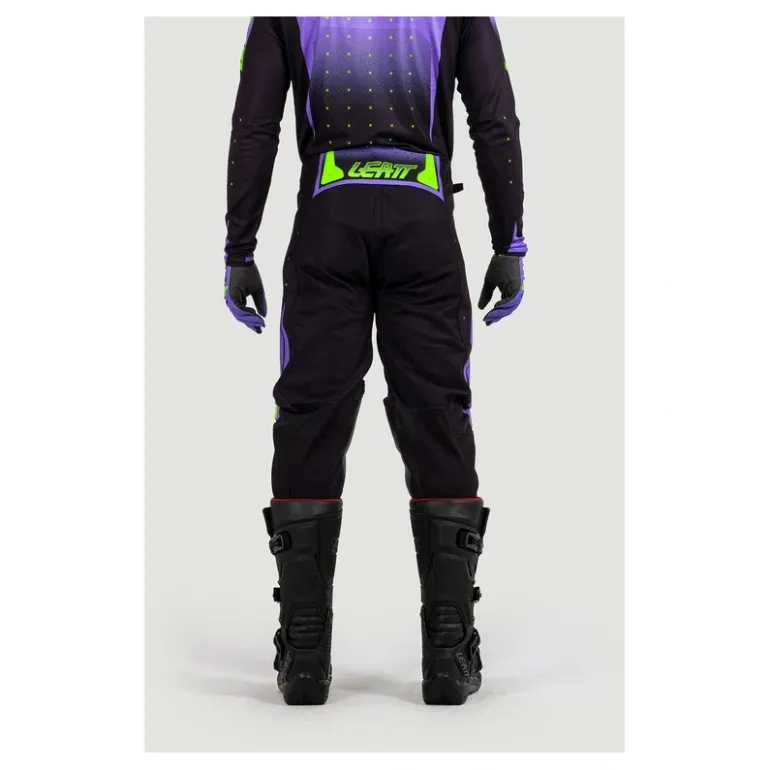Spodnie cross LEATT MOTO 4.5 ARGON czarny niebieski