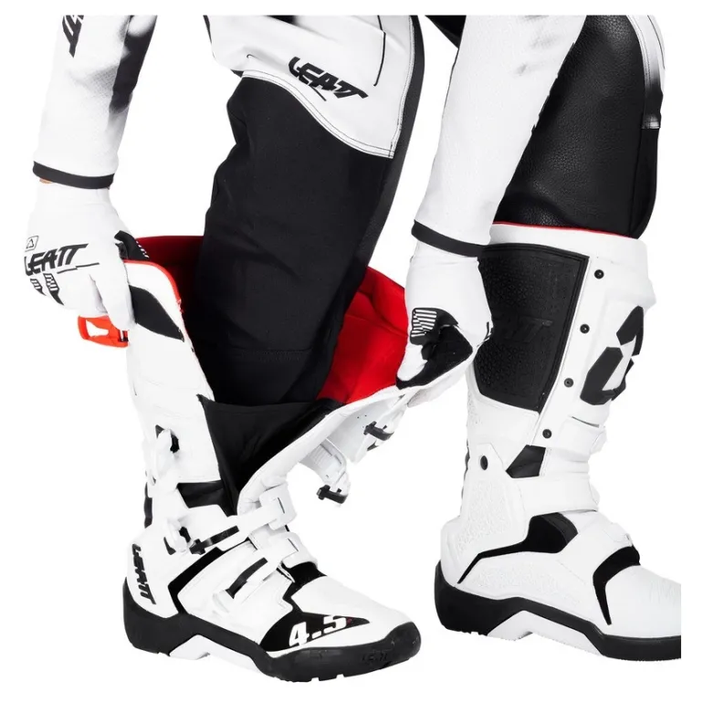 Spodnie cross LEATT MOTO 4.5 WHITE biały