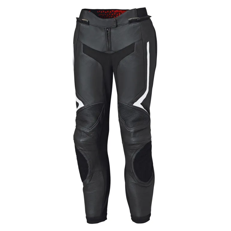 Spodnie skórzane damskie HELD STREET ROCKET IV LADY SLIM BLACK/WHITE czarny biały