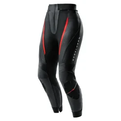 Spodnie skórzane damskie REBELHORN DIVA BLACK/RED czarny czerwony