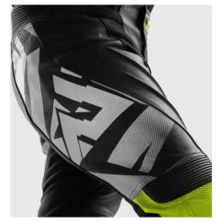 Spodnie skórzane REBELHORN INFERNO BLACK/WHITE/FLUO YELLOW czarny biały żółty fluo