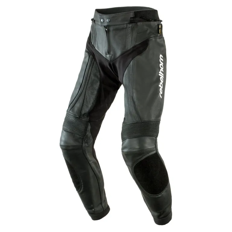Spodnie skórzane REBELHORN PISTON II BLACK czarny