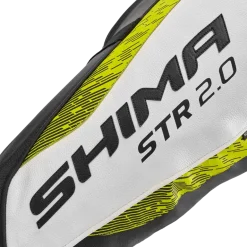 Spodnie skórzane SHIMA STR 2.0 FLUO czarny biały żółty fluo