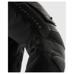 Spodnie tekstylne REBELHORN BORG II SHORT BLACK czarny