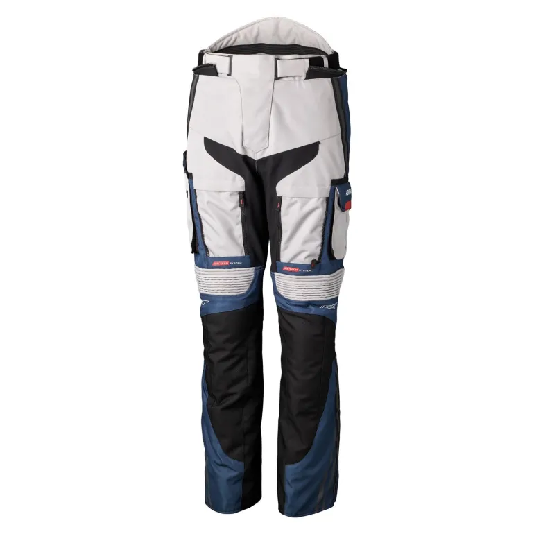 Spodnie tekstylne RST ADVENTURE-X CE SILVER/DARK BLUE/RED szary niebieski czerwony