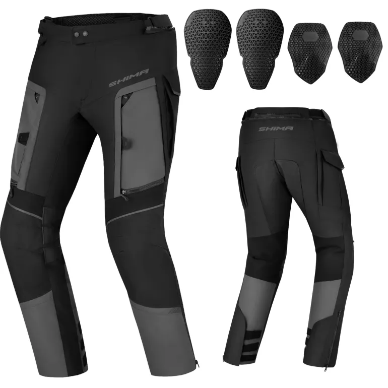 Spodnie tekstylne SHIMA HERO 2.0 MEN GREY czarny szary