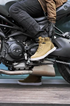 Trampki motocyklowe SHIMA SX-2 EVO BROWN brązowy biały