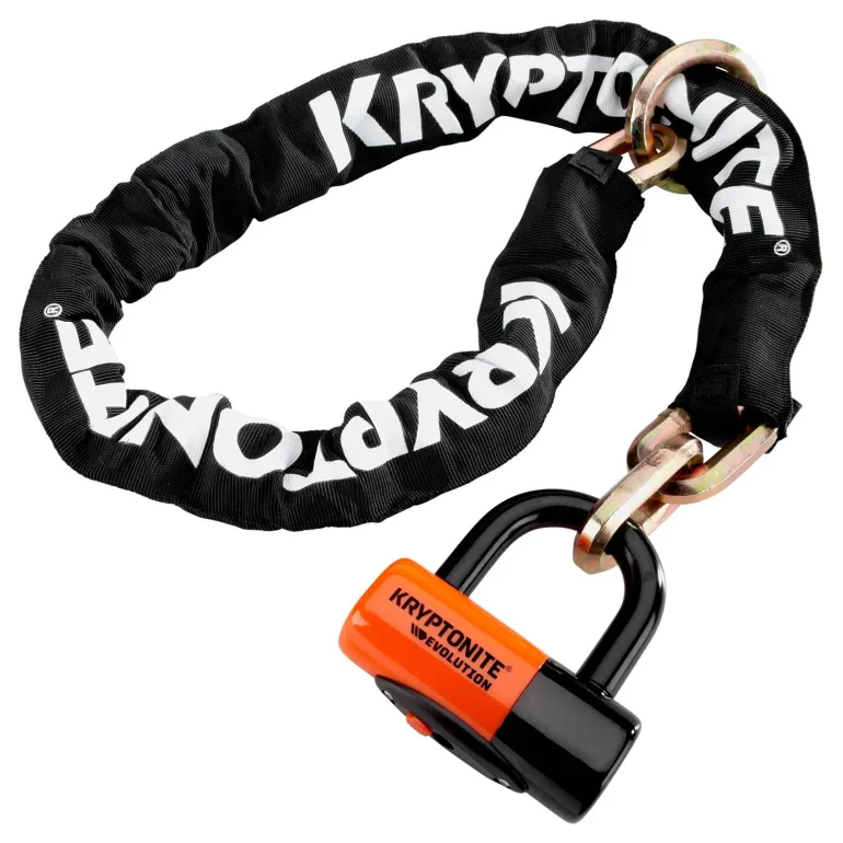 Zapięcie łańcuchowe KRYPTONITE NEW YORK 1213 1,2CM X 130CM czarny biały pomarańczowy