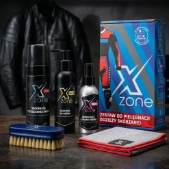 Zestaw do czyszczenia i konserwacji odzieży skórzanej XZONE STRONG Z JONAMI WOMAN + SZCZOTKA 350ml