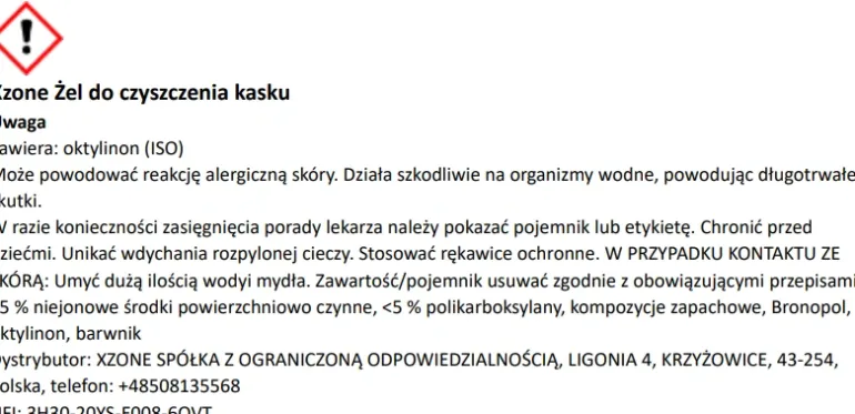 Zestaw do czyszczenia kasku XZONE GIGA 500ml